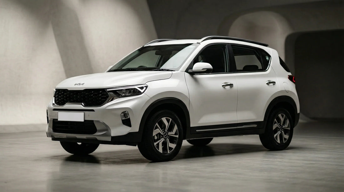 kia sonet 2022 white front view