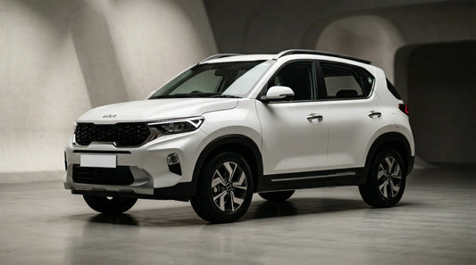 kia sonet 2022 white front view