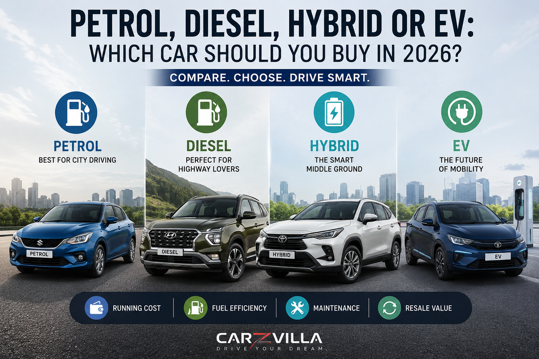 Petrol vs Diesel vs Hybrid vs EV – Which Car is Best in 2026?