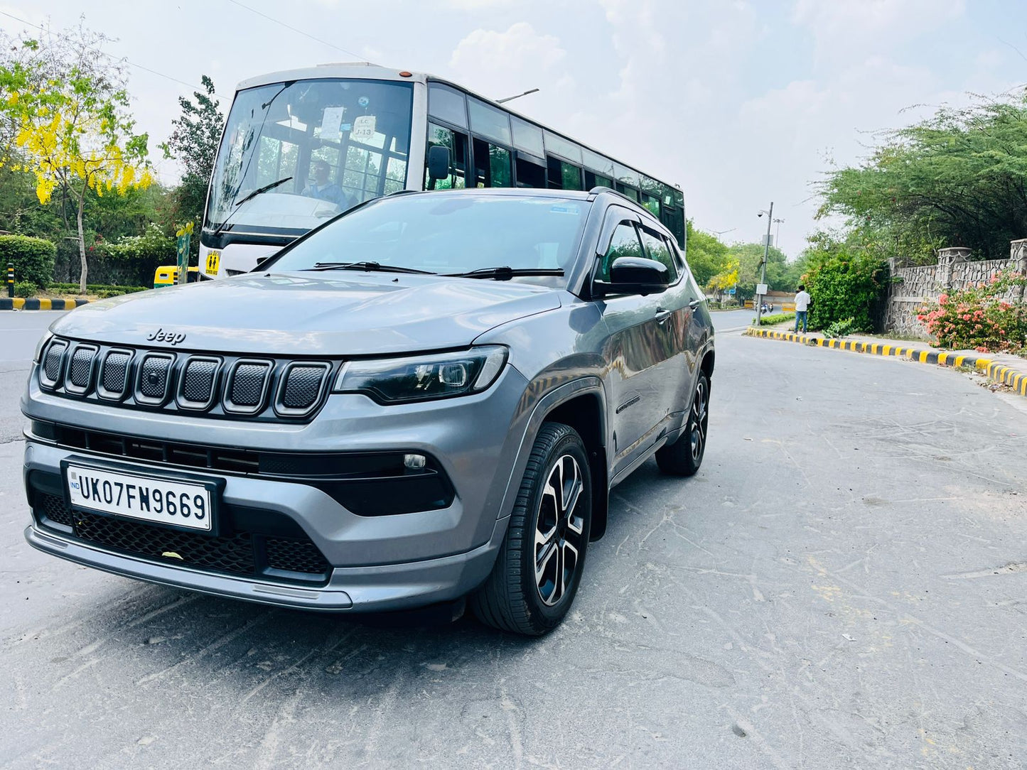 2023 Jeep Compass S Optional 4x4 Automatic Diesel | Panoramic Sunroof | 1st Owner | September 2023 Model | Silver Colour | UK Registration | Premium SUV in Karol Bagh Delhi