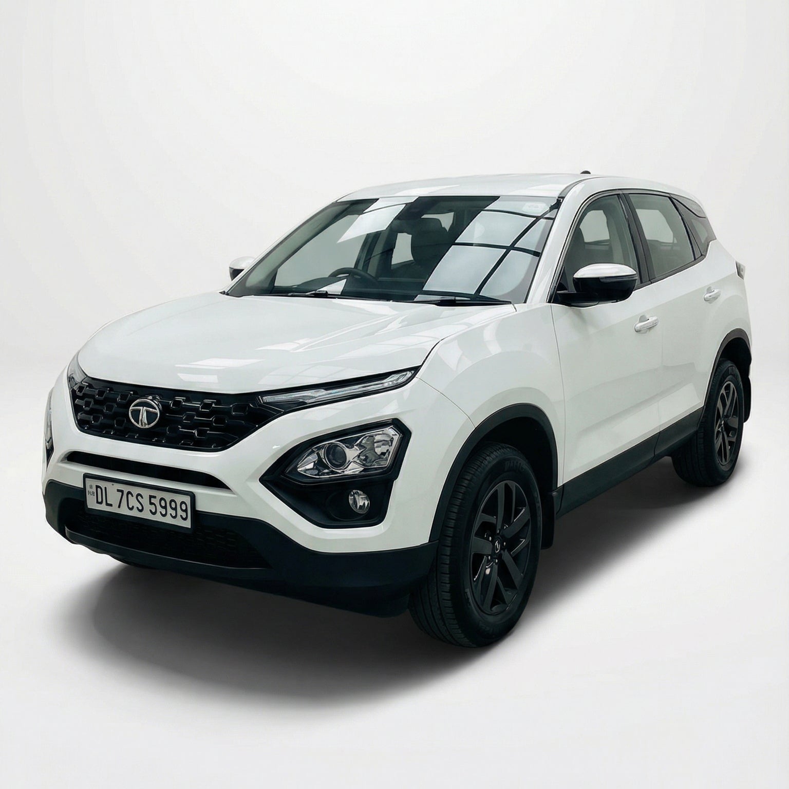 White SUV on a white background