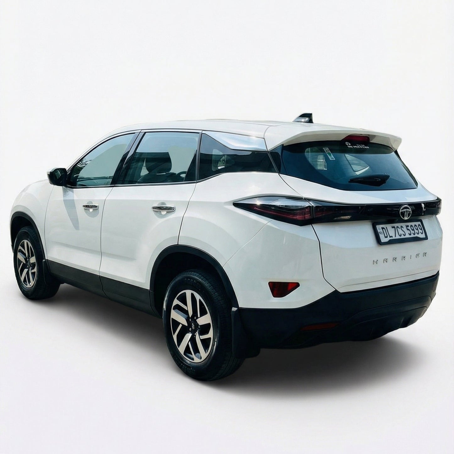 White SUV on a white background