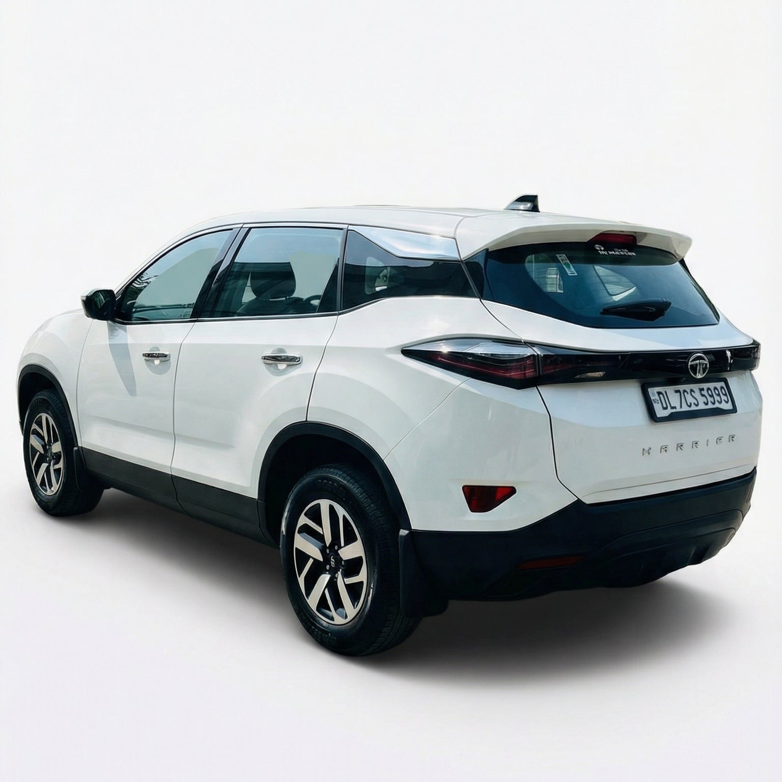 White SUV on a white background
