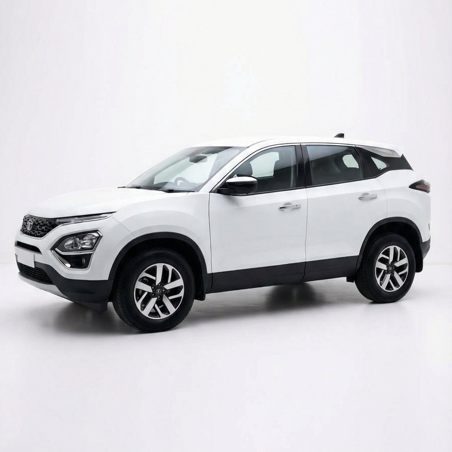 White SUV on a white background