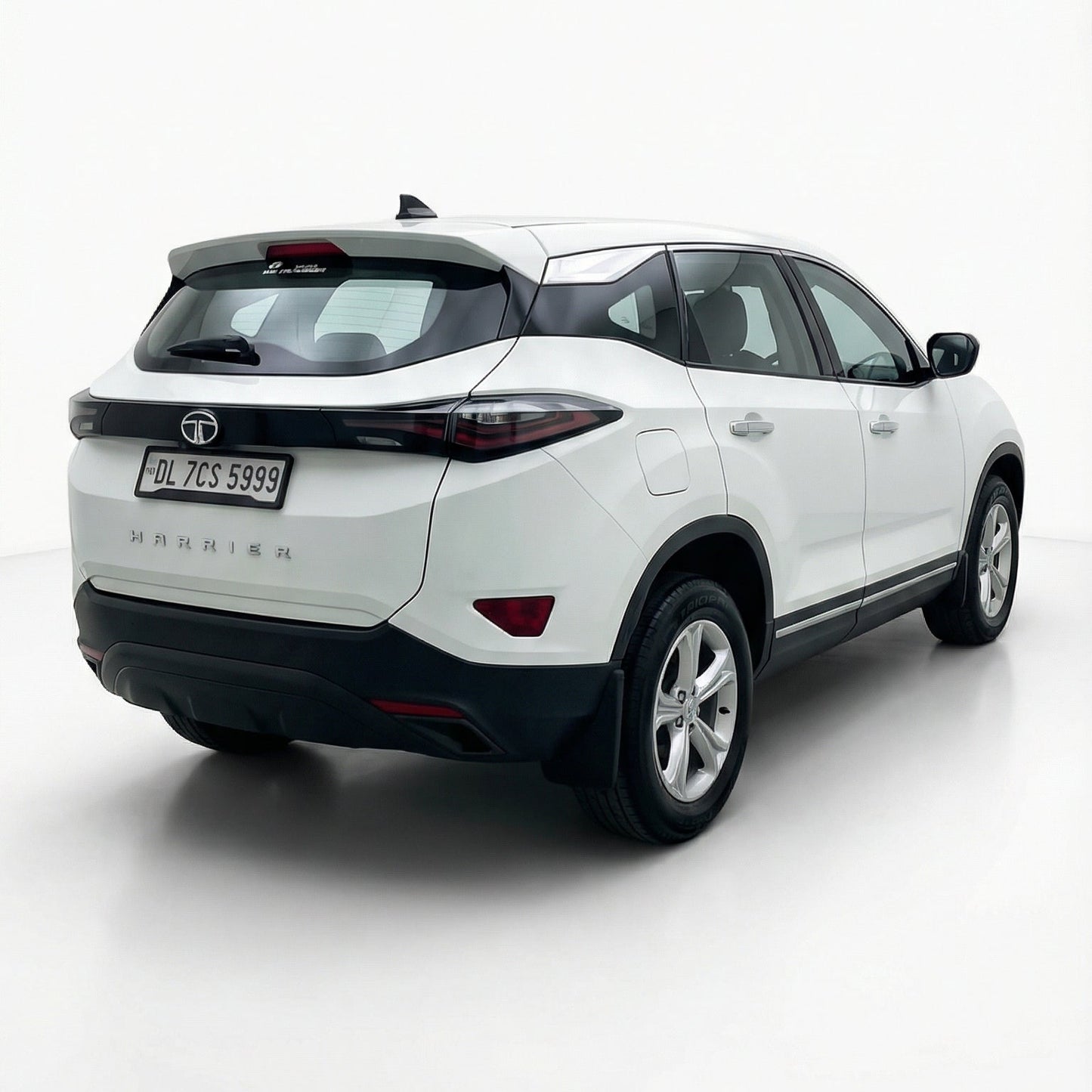 White SUV on a white background