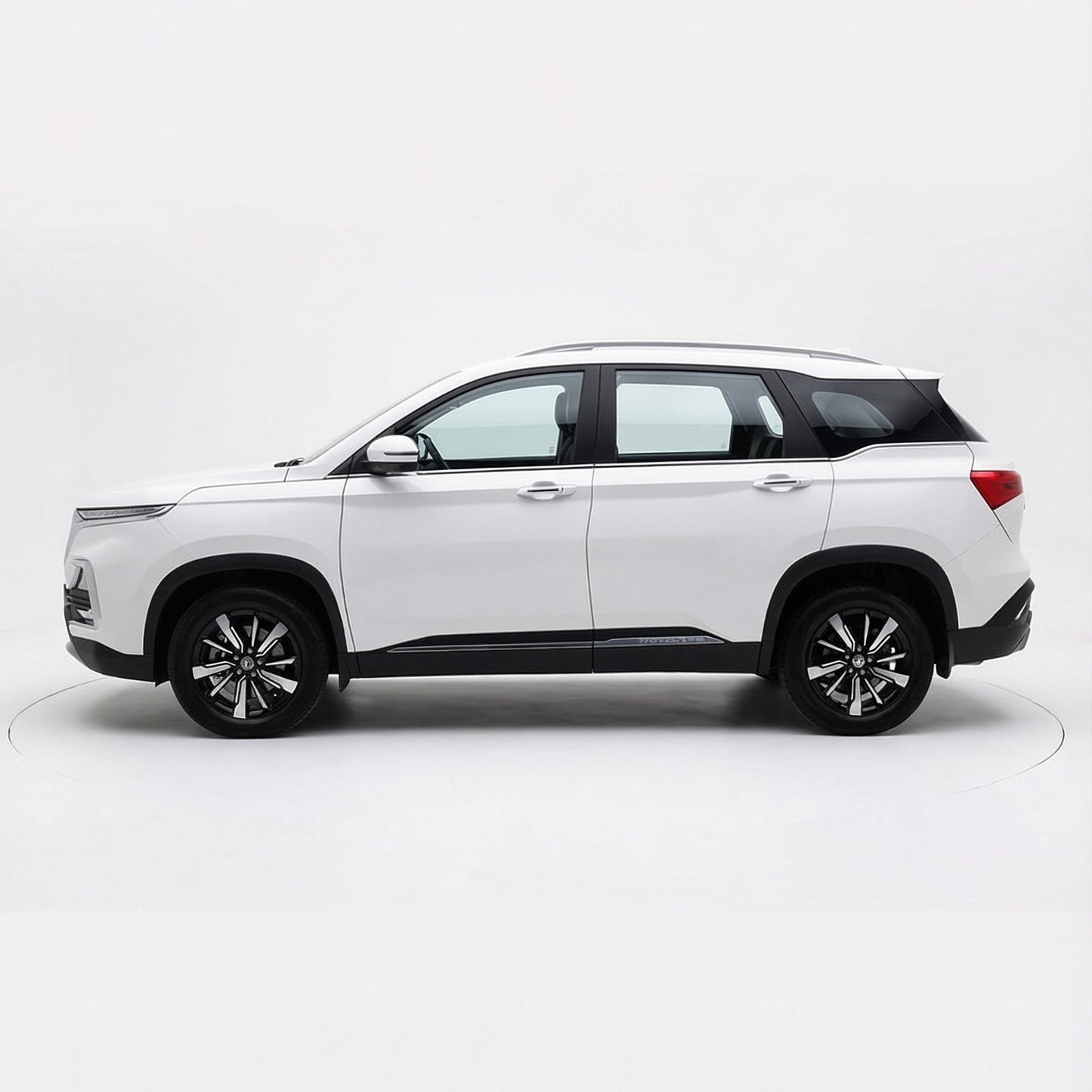 White SUV on a white background
