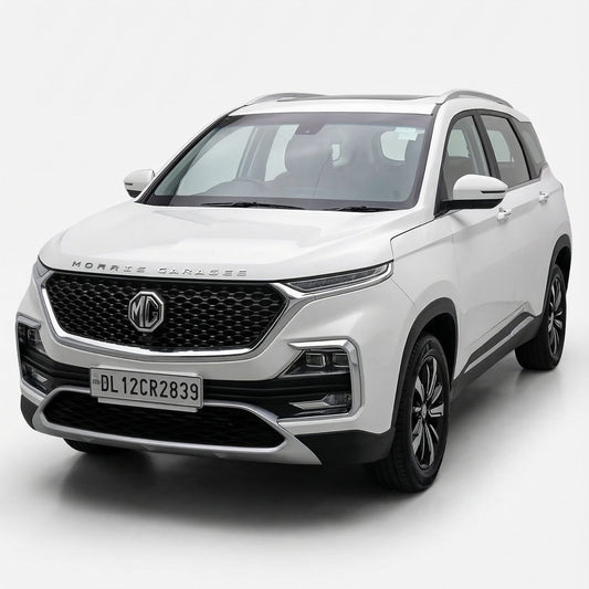 White SUV on a white background