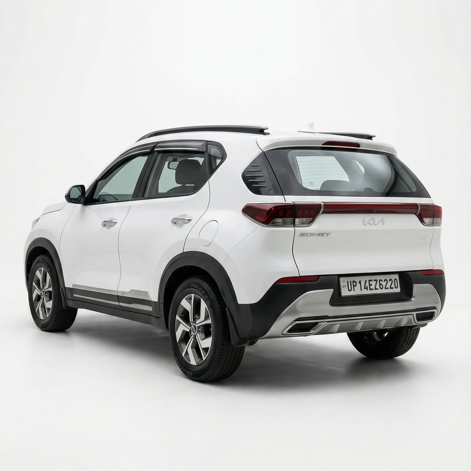 White SUV on a white background