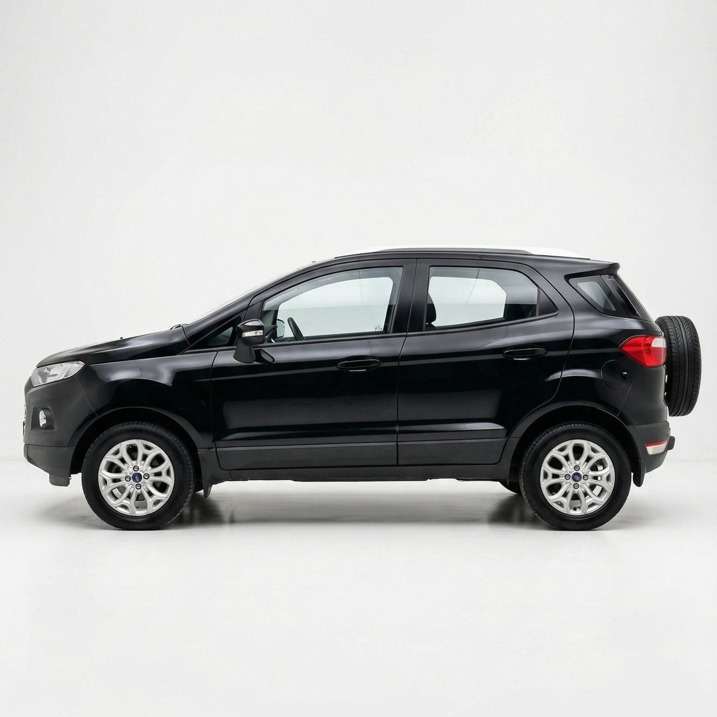 Beige ceramic plate on a white background