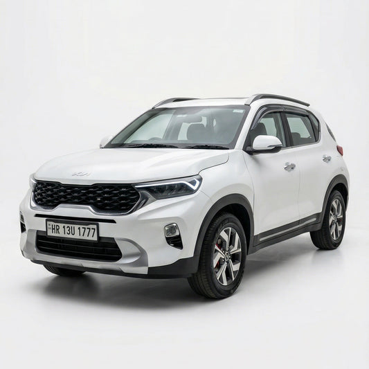 White SUV on a white background