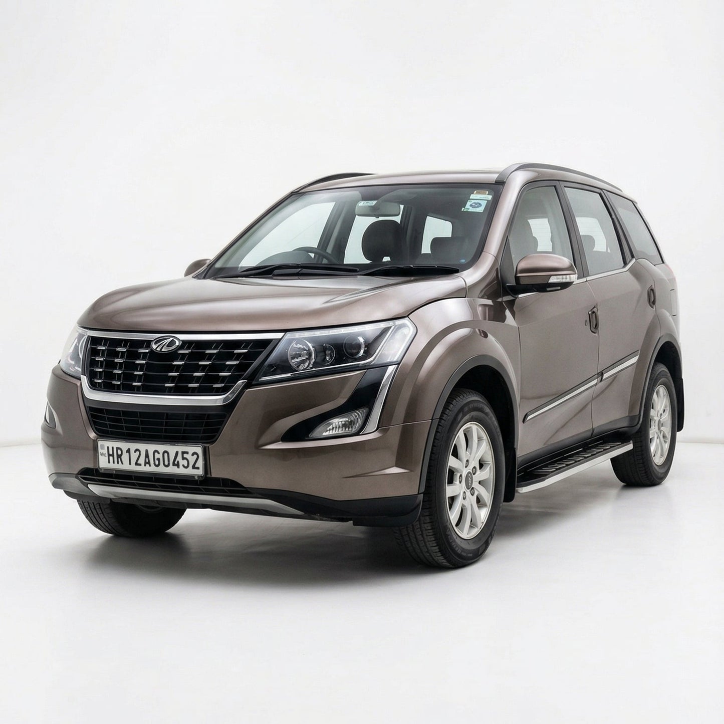 SUV on a white background