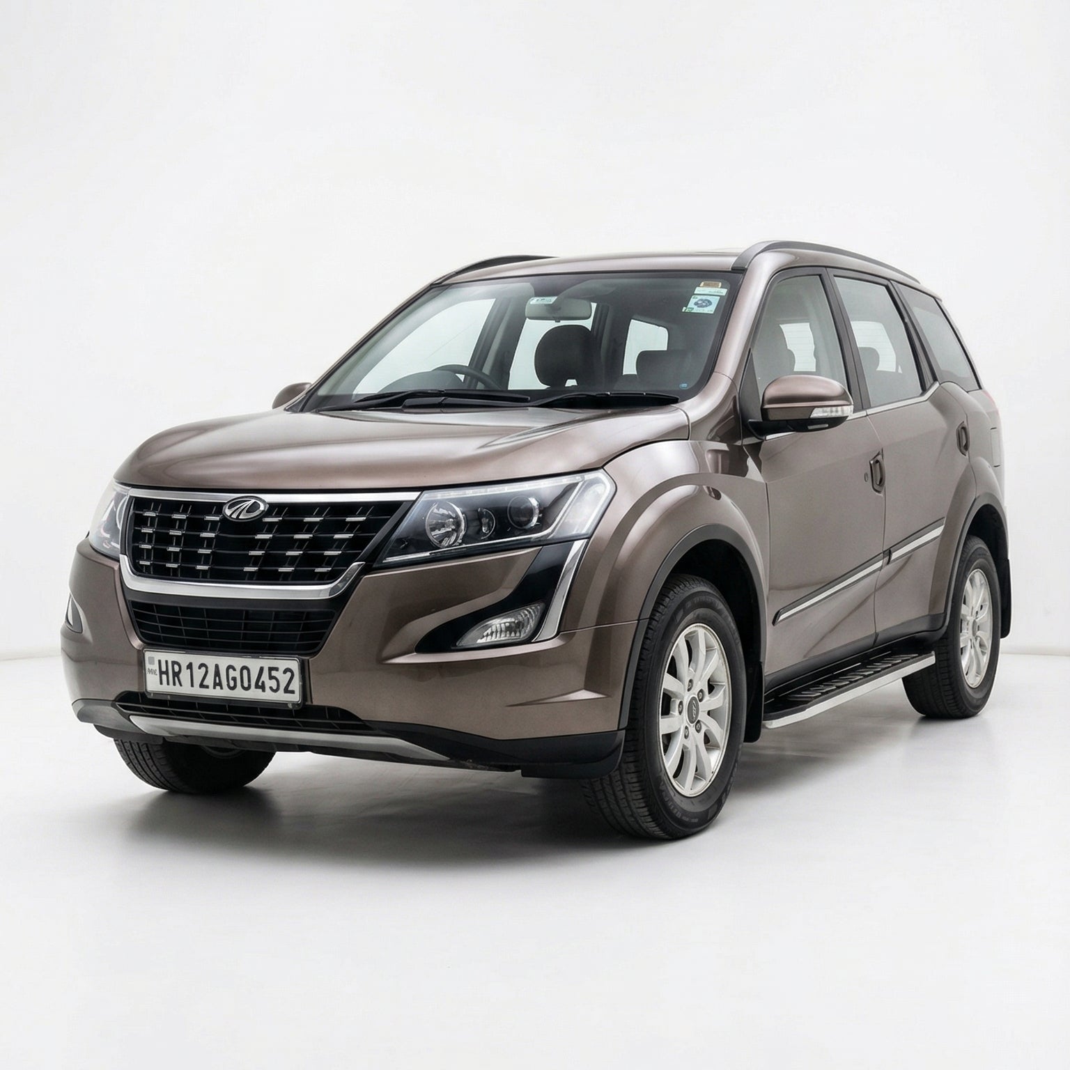 SUV on a white background