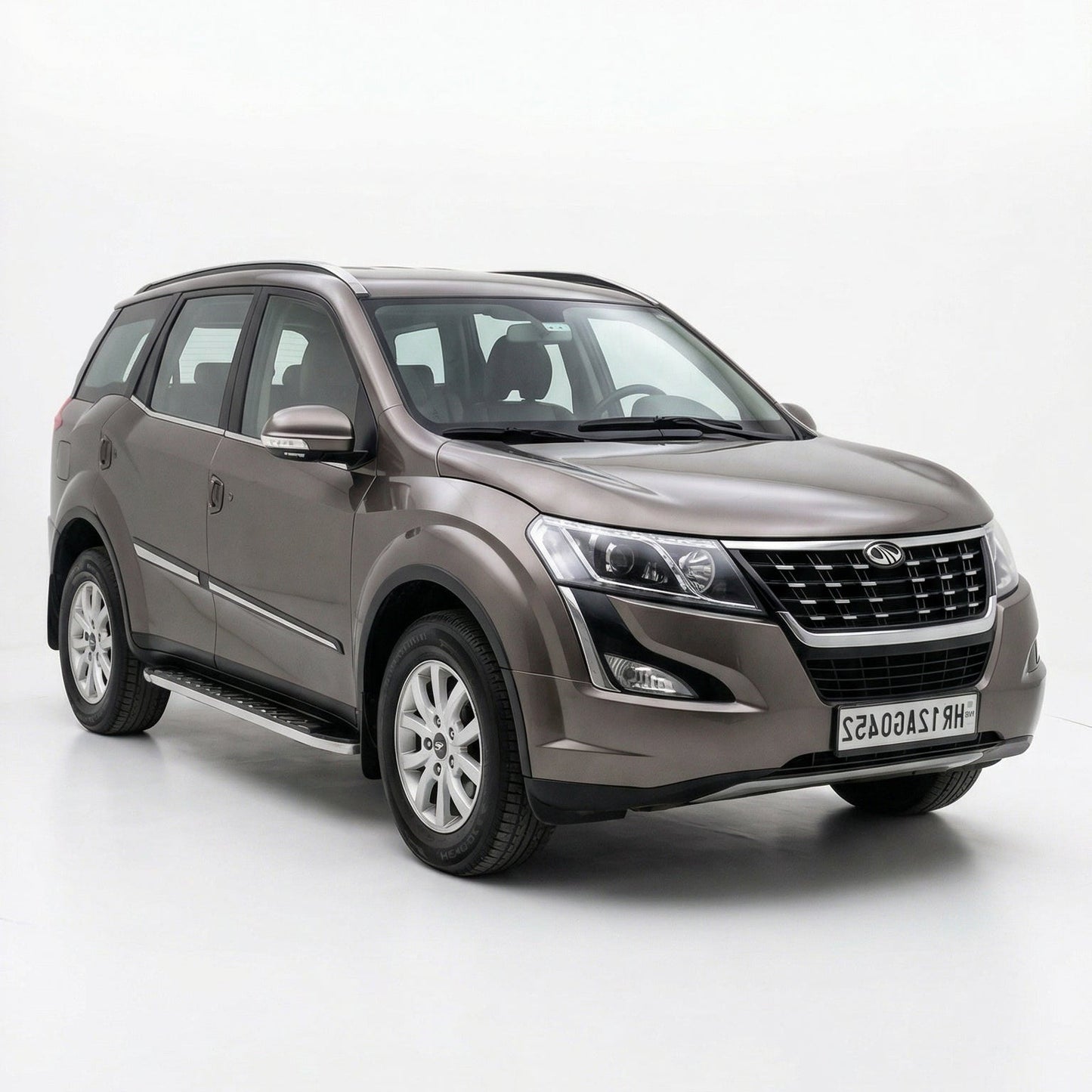 SUV car on a white background