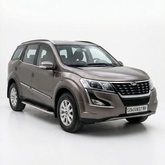 SUV car on a white background