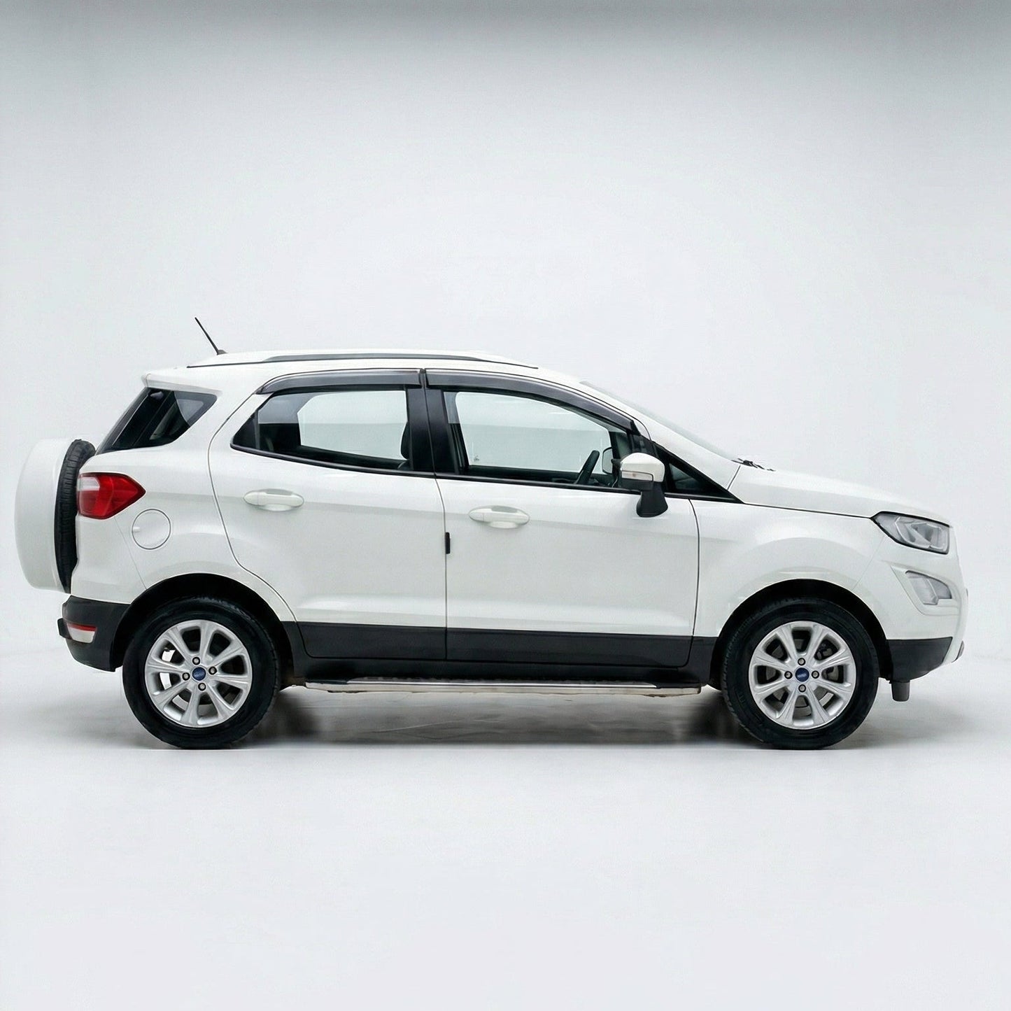 White SUV on a white background