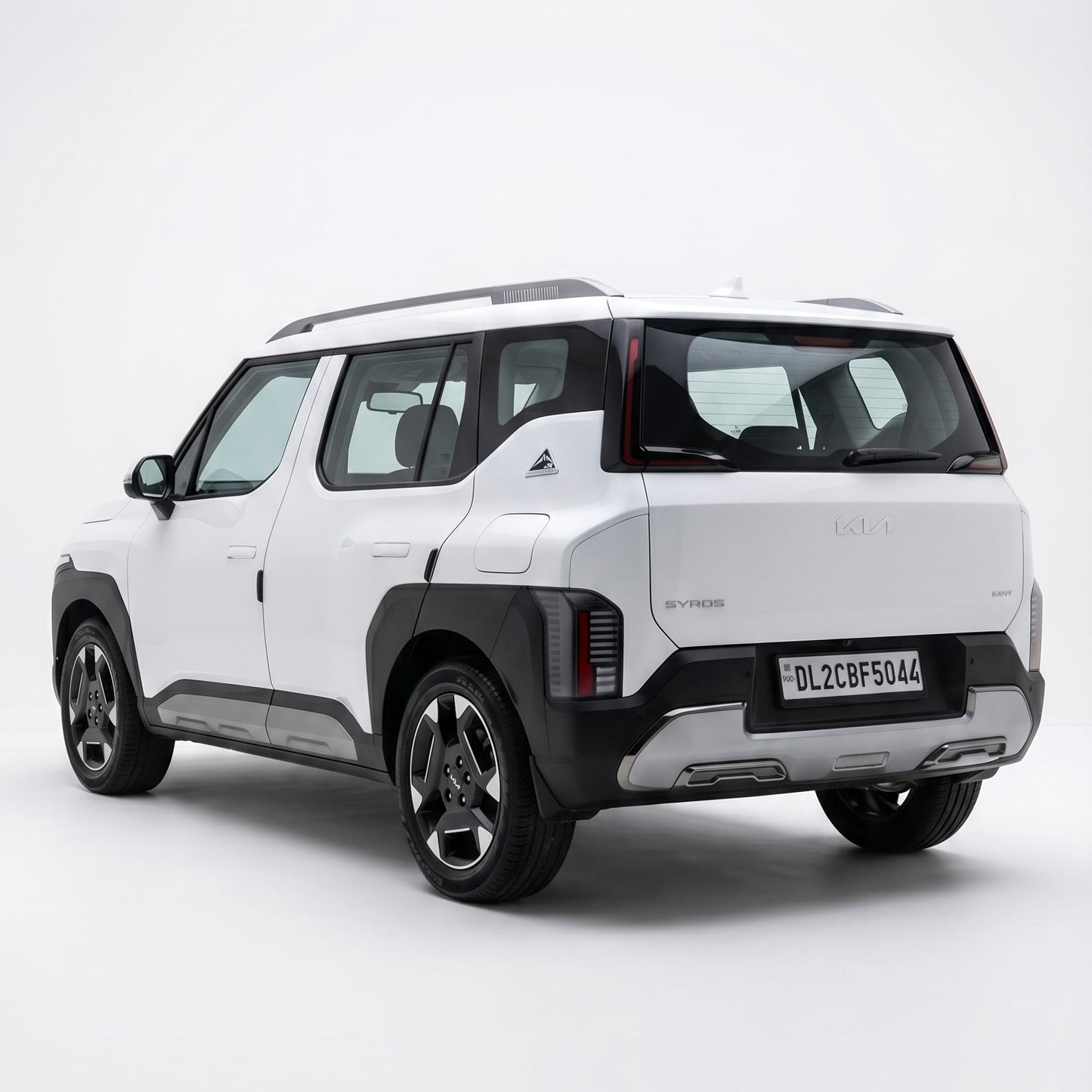 White SUV on a white background