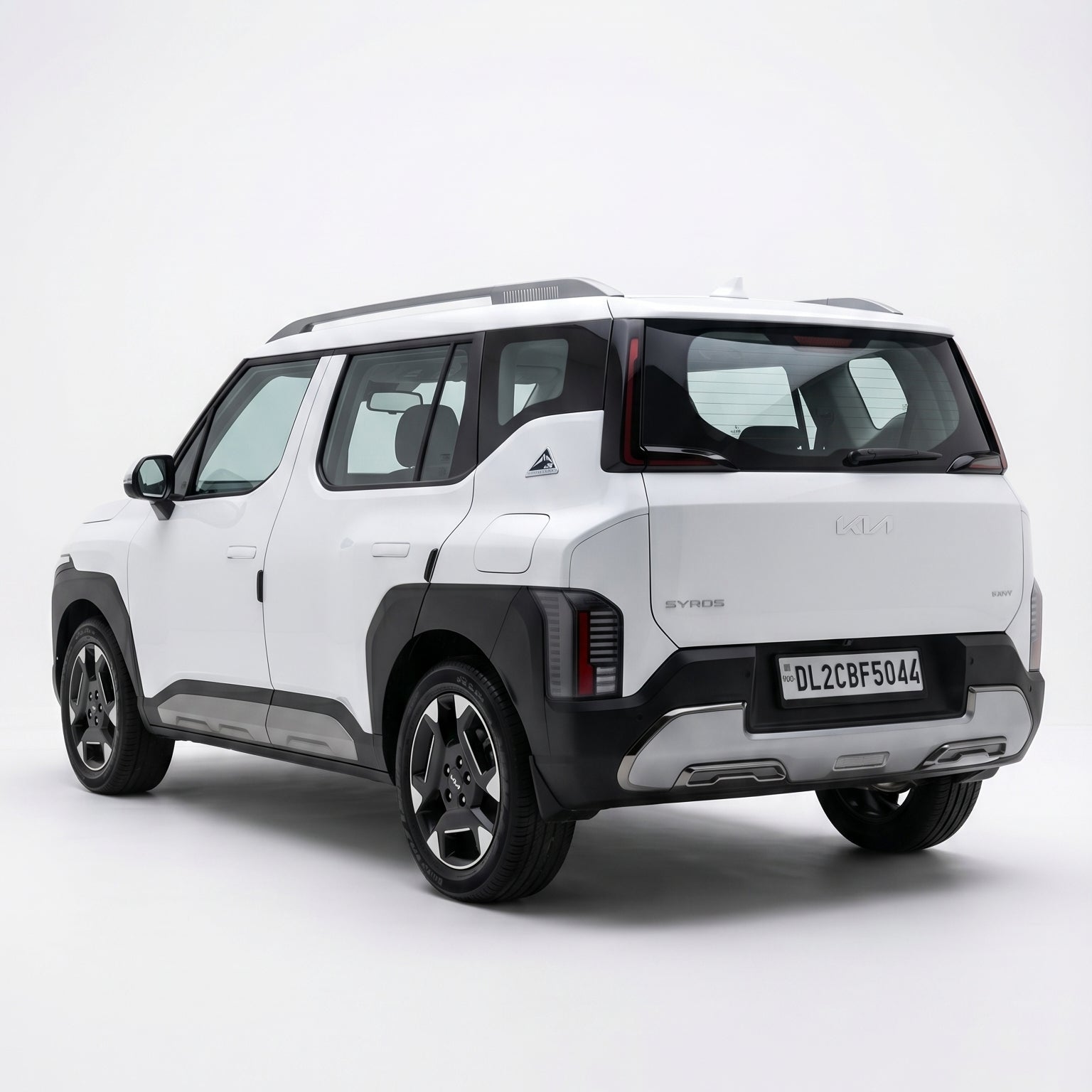 White SUV on a white background