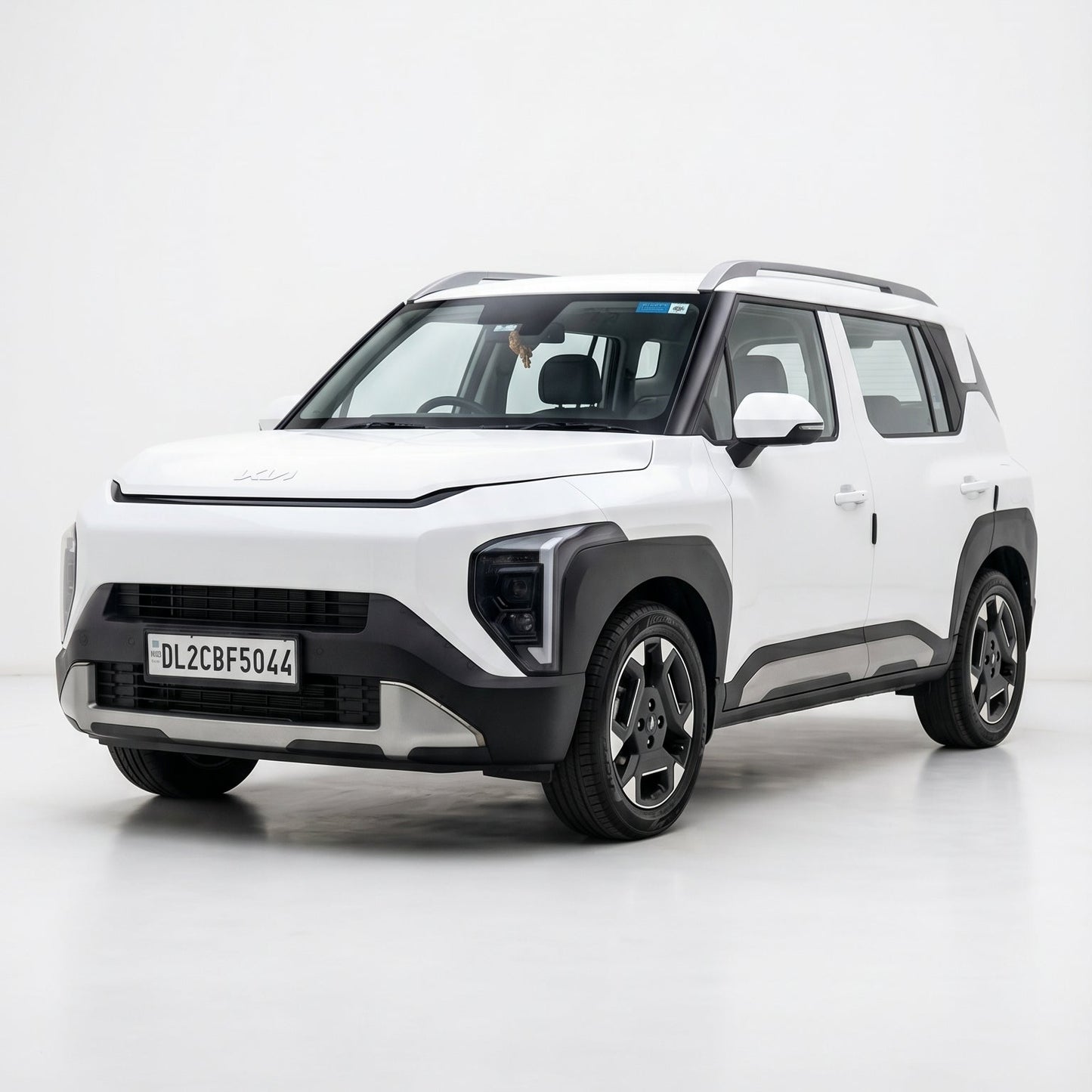 White SUV on a white background