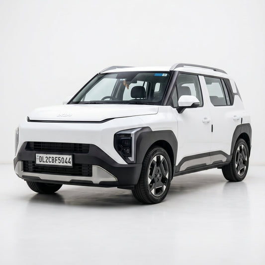 White SUV on a white background