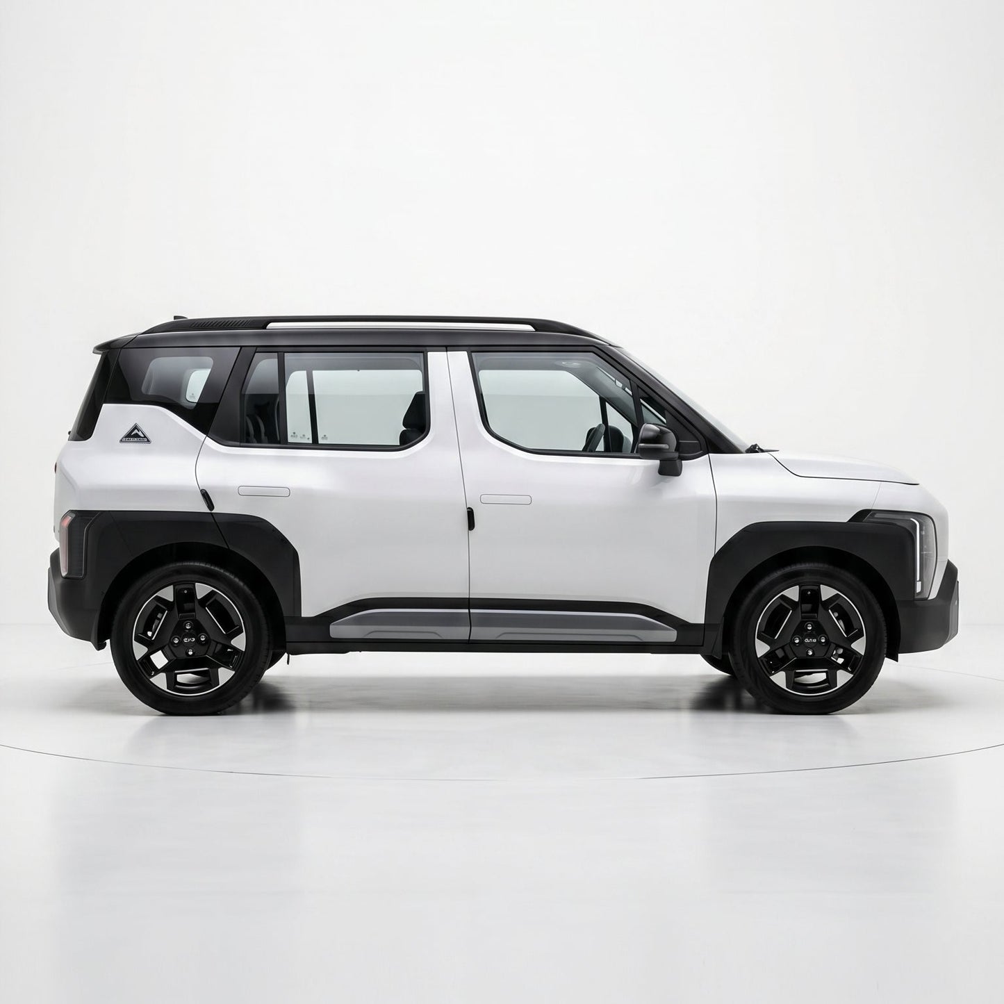 White SUV on a white background