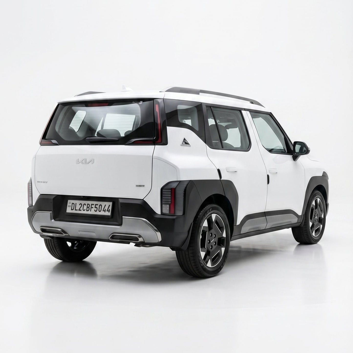 White SUV on a white background