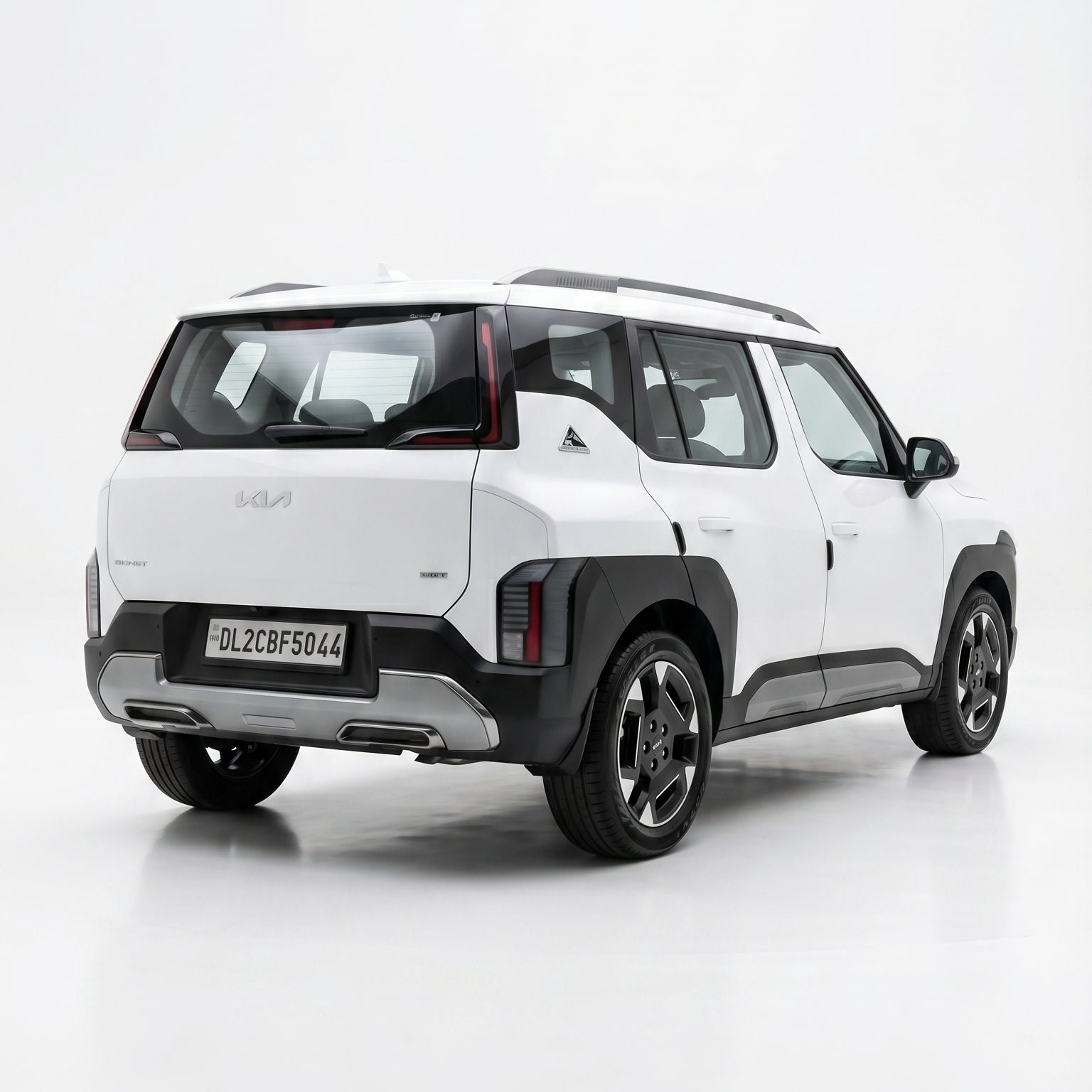 White SUV on a white background