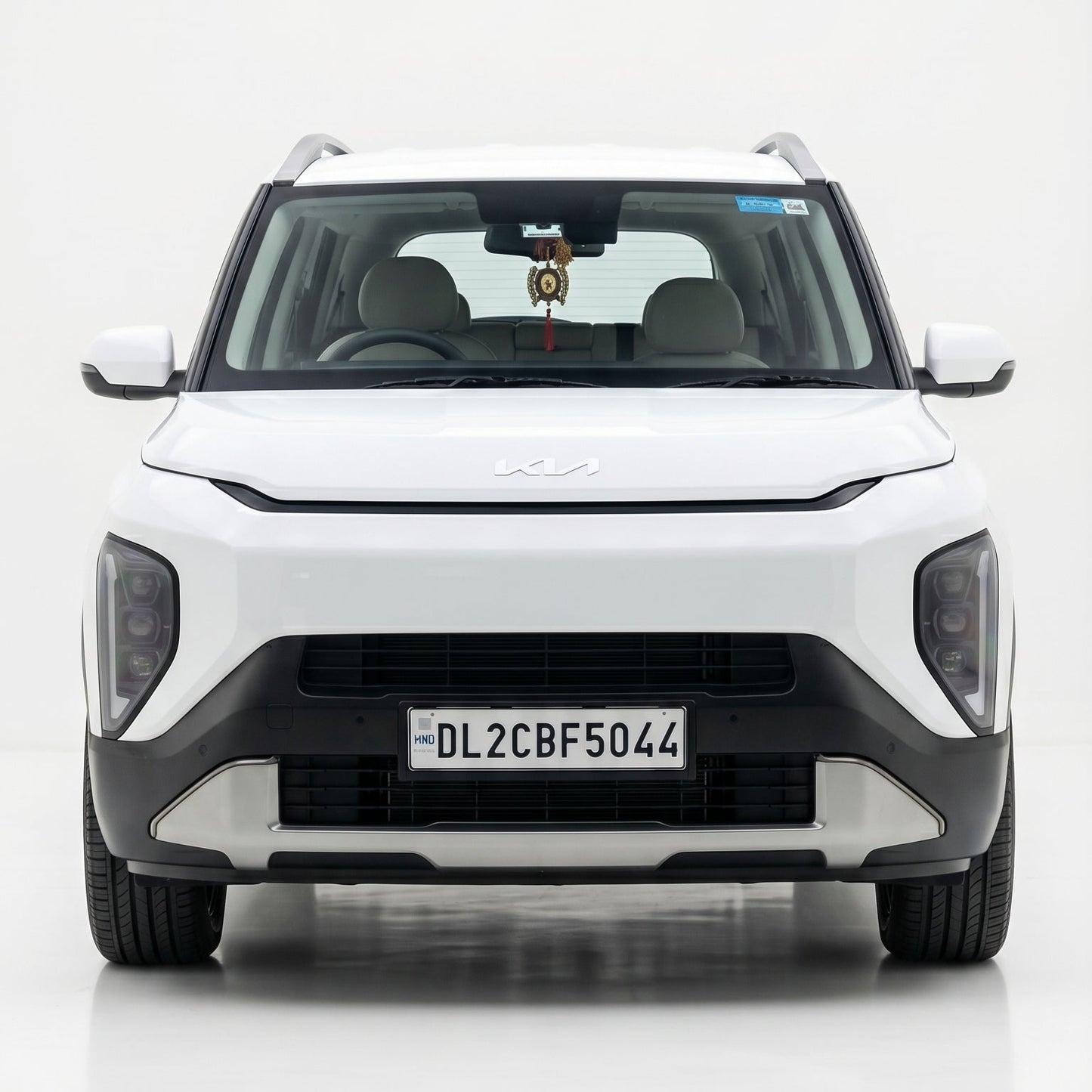 White SUV on a white background