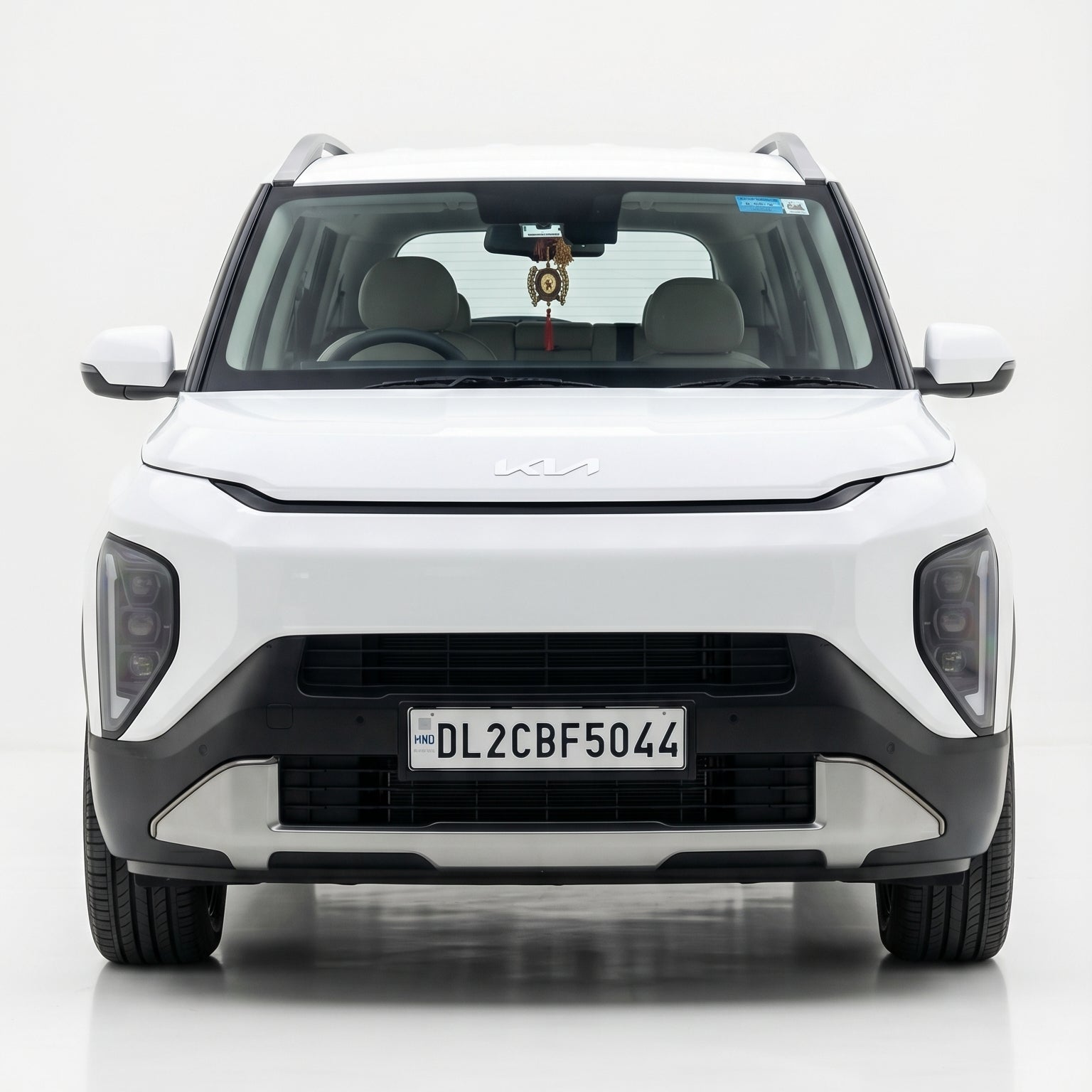 White SUV on a white background