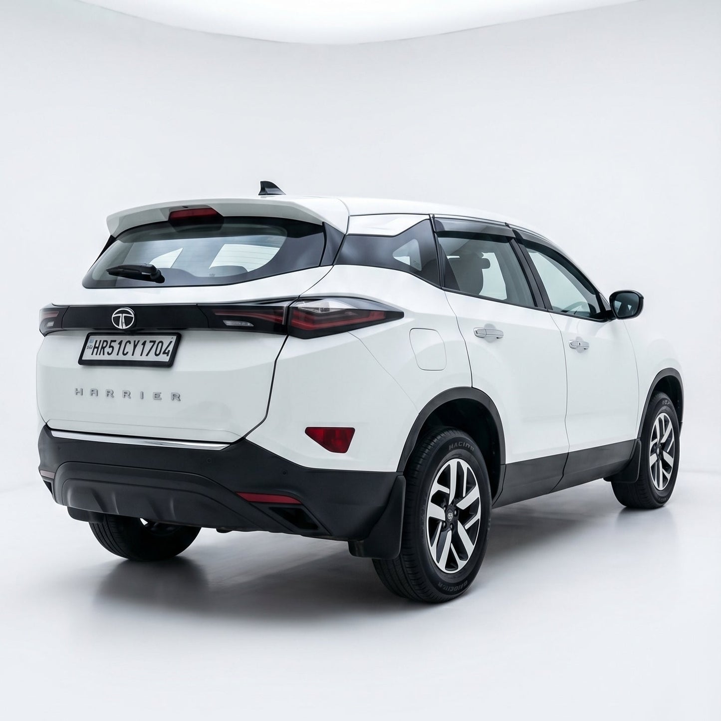 White SUV on a white background