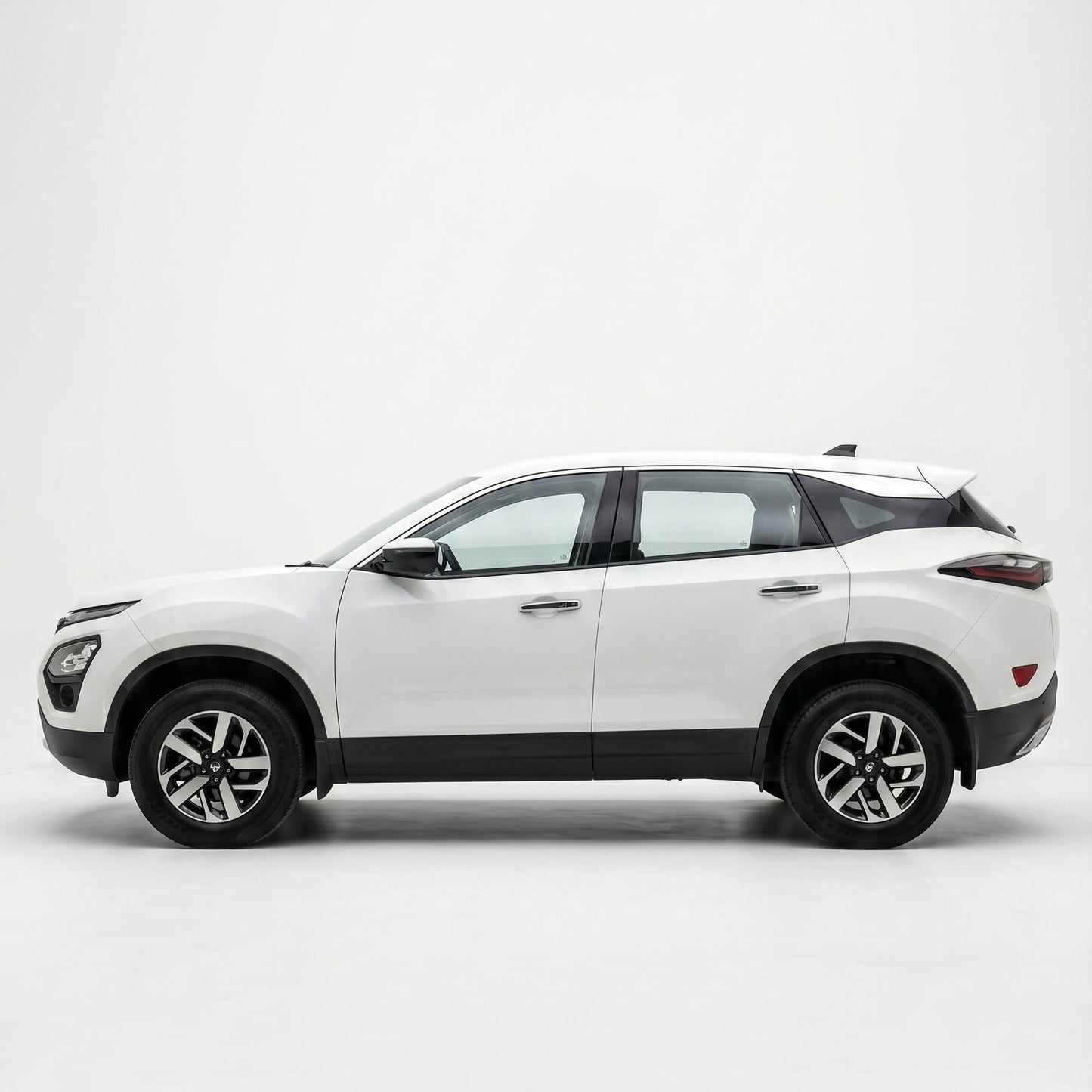 White SUV on a white background