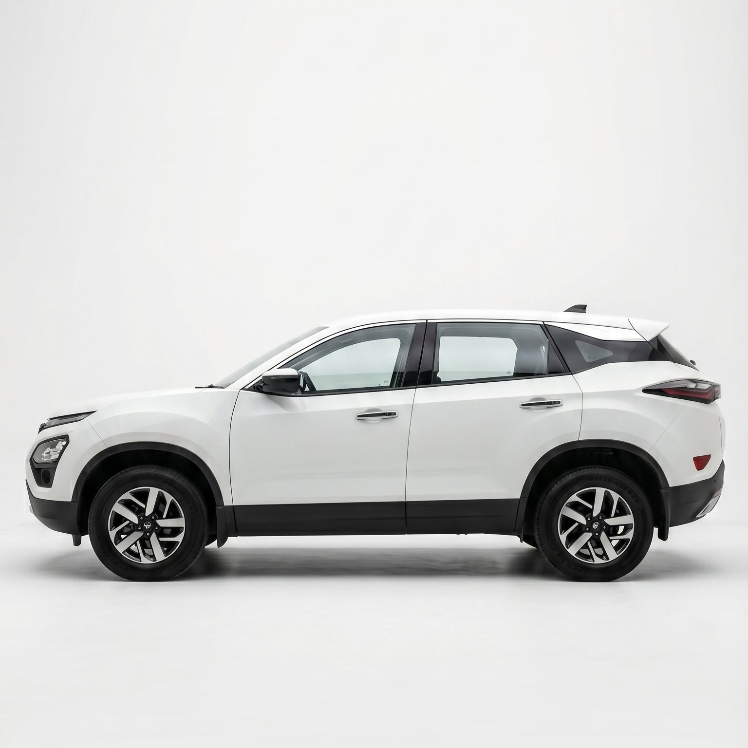 White SUV on a white background