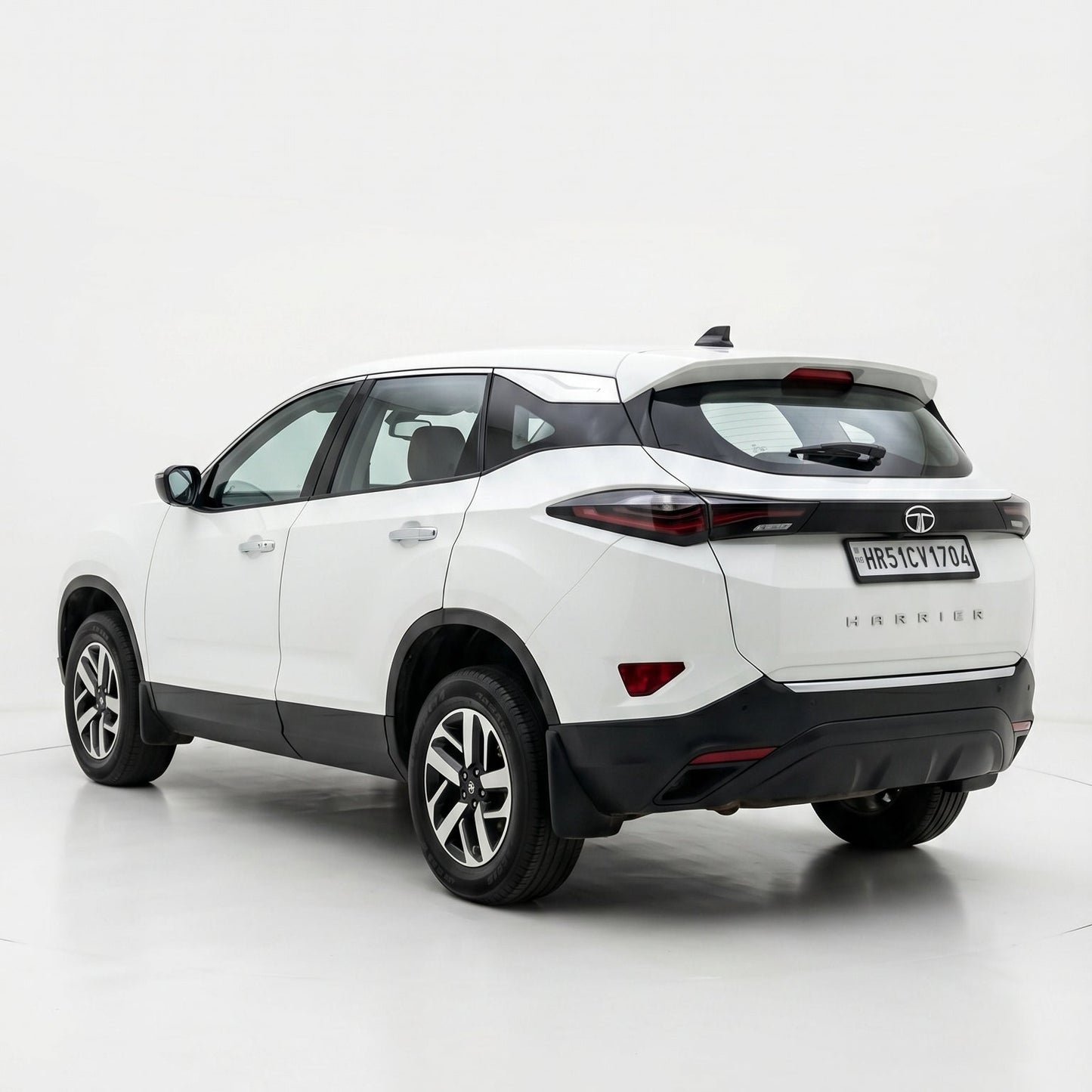 White SUV on a white background