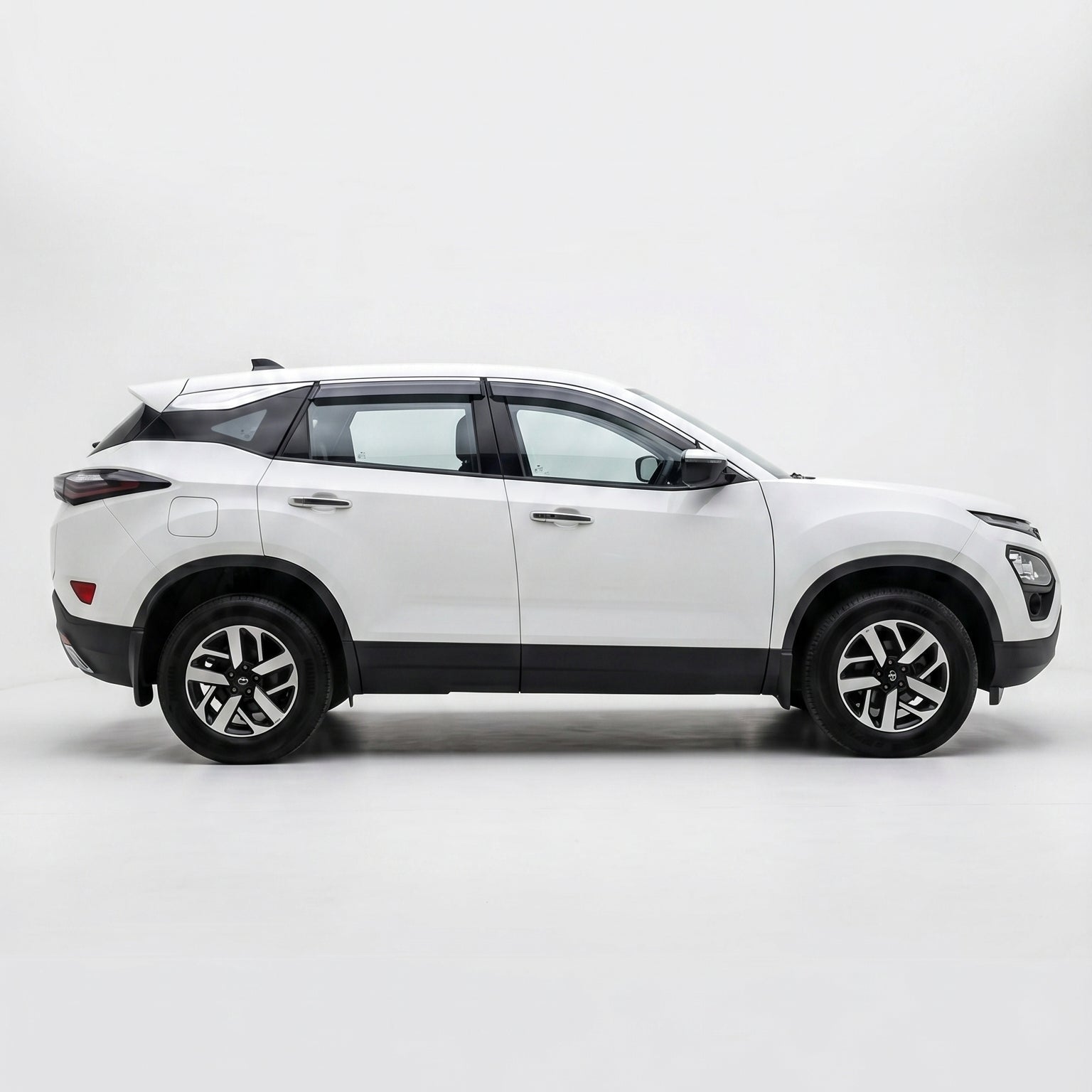 White SUV on a white background