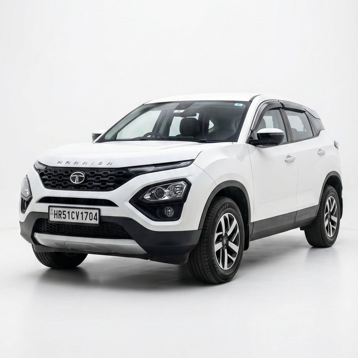 White SUV on a white background