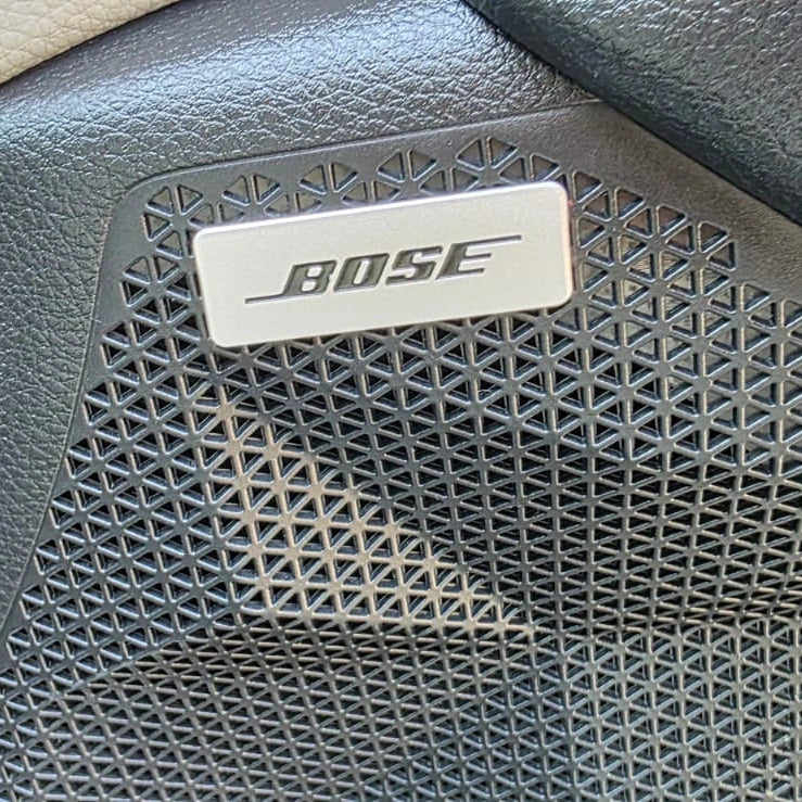 Bose speaker grille in a car interior